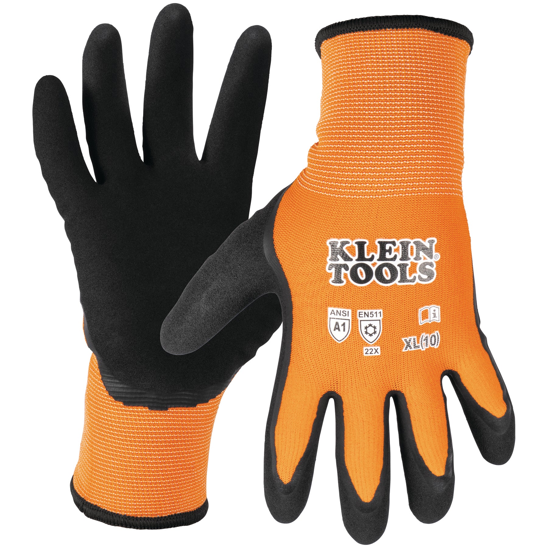 Klein Tools 60837 Cut 1 Winter Knit Dip Glove Xl