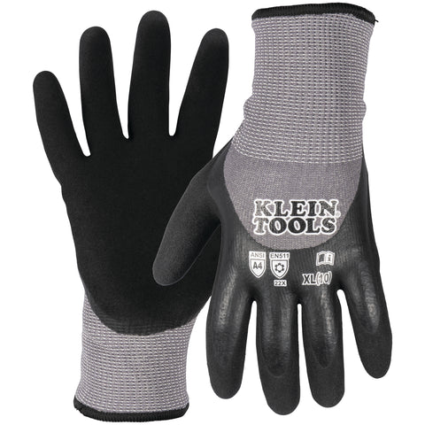 Klein Tools 60840 Cut 4 Winter Knit Dip Glove Xl