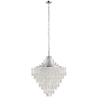 Beires Crystal Pendant 9 Lights Chrome Steel Brilliant Glass - 390263
