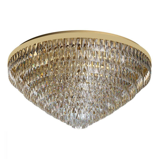 Valparaiso 25 Light Ceiling Gold Coloured & Crystal 980mm - 39461 - ARCK Electrical Wholesale Supplies