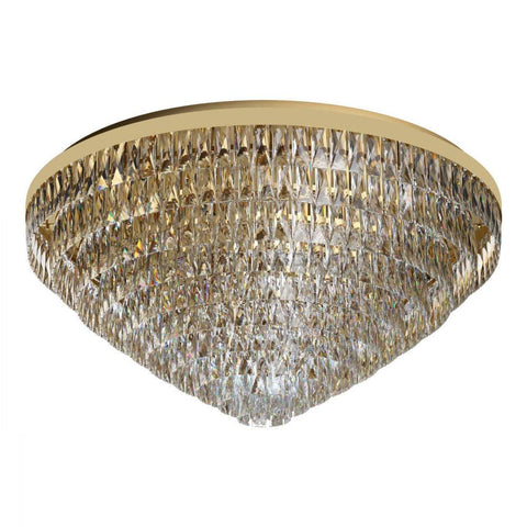 Valparaiso 25 Light Ceiling Gold Coloured & Crystal 980mm - 39461 - ARCK Electrical Wholesale Supplies
