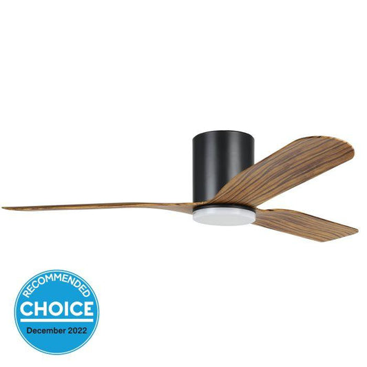 ILUKA 52 DC hugger ceiling fan with LED light - 20538315