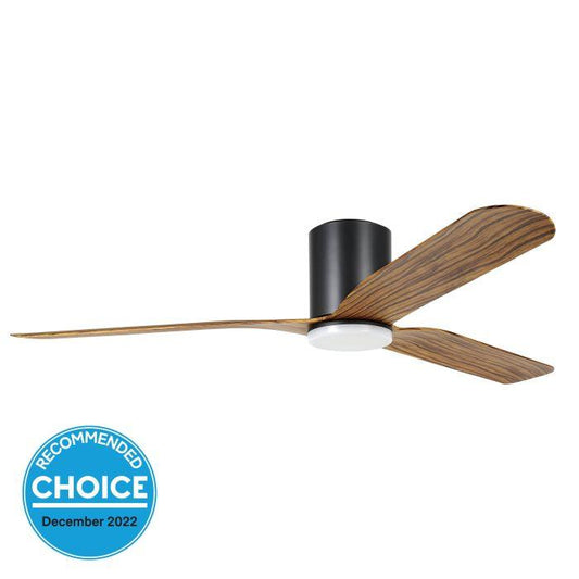 ILUKA 60 DC hugger ceiling fan with LED light - 20538515