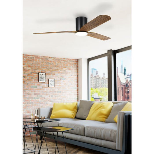 ILUKA 60 DC hugger ceiling fan with LED light - 20538515