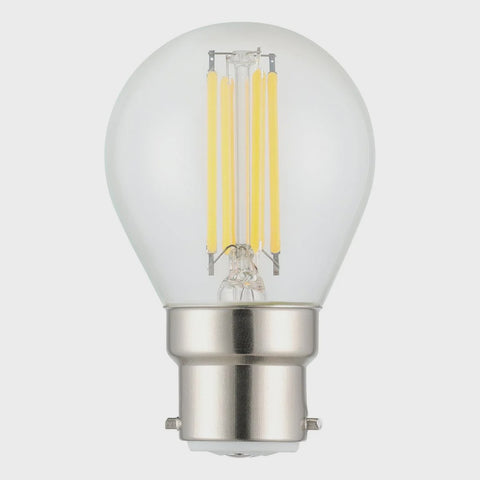 Filament Fancy Round Clear LED 4W B22 Dimmable 3000K - 206455 - ARCK Electrical Wholesale Supplies