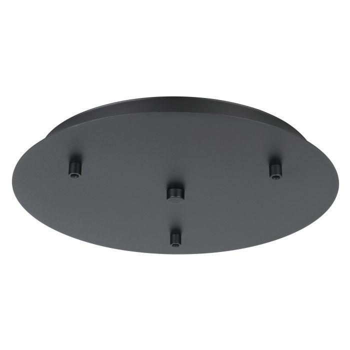 Ceiling Plate Only H/L 3XL/H Black - 205357