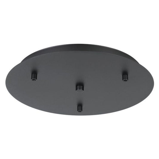 Ceiling Plate Only H/L 3XL/H Black - 205357