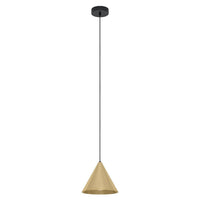 NARICES Pendant Light Black / Brushed Brass Steel - 99591N