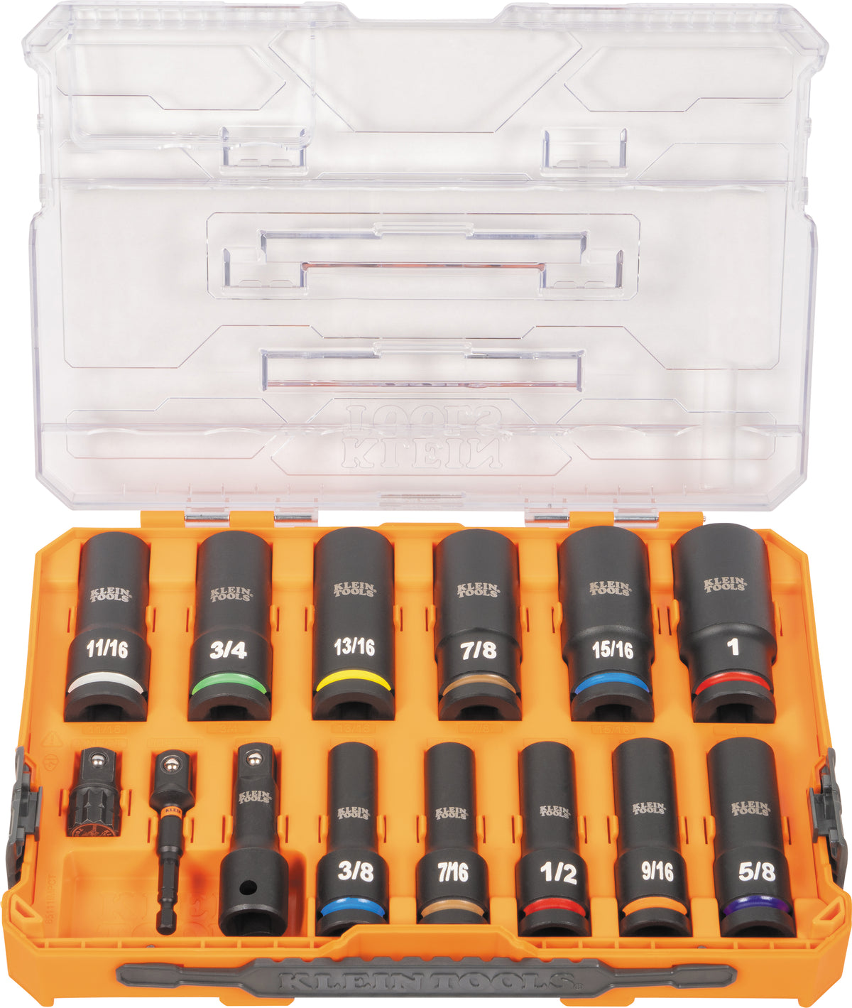 Klein Tools 65111IMPCT Knect Deep Well Impact Socket Set Sae