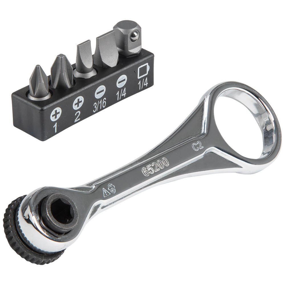 Klein Tools Slim-Profile Mini Ratchet Set, 5-Piece- A-65200