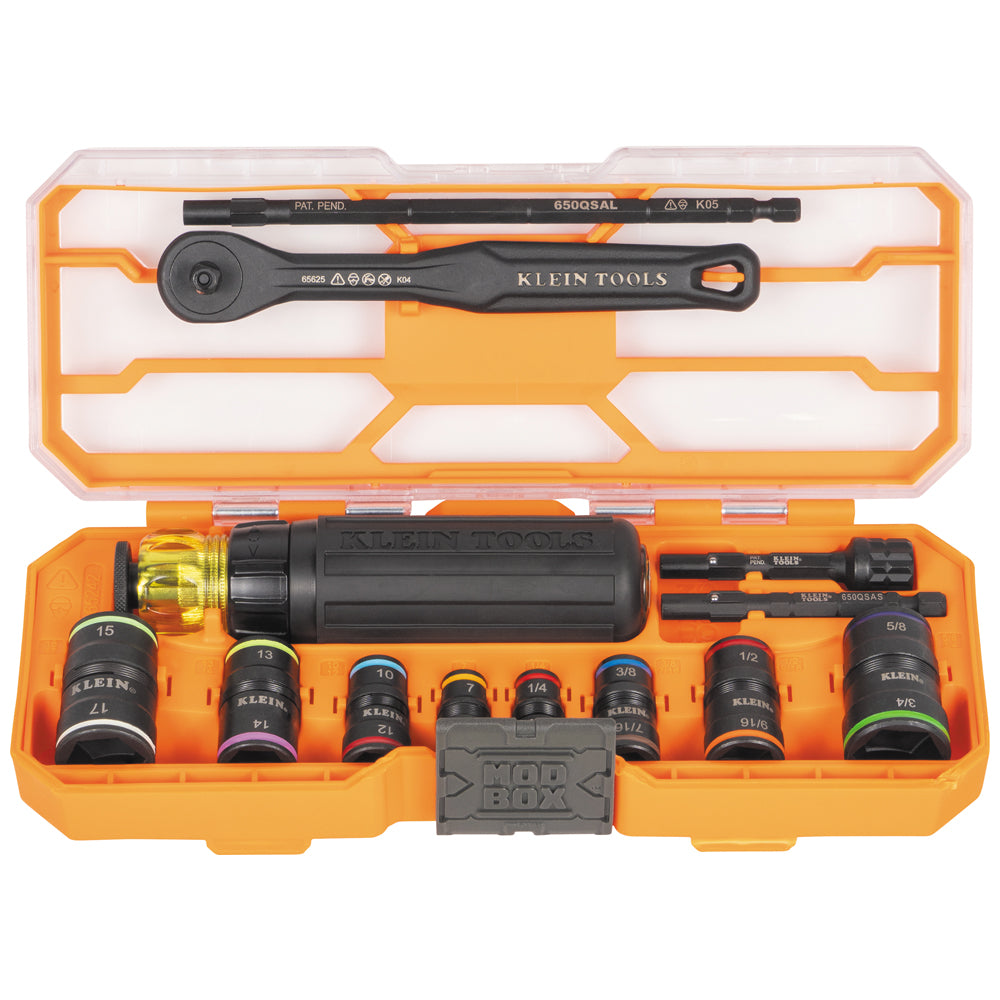 Klein Tools Flip-16 KNECT™ Ratcheting Impact Flip Socket Screwdriver- A-65242