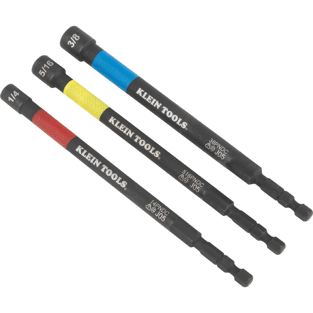 Klein Tools 65411PK3 Magnetic Power Nut Driver 3Pce