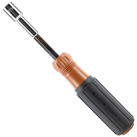Klein Tools Color-Coded Hollow-Shaft Heavy-Duty Nut Driver, 7/16-Inch- A-654716