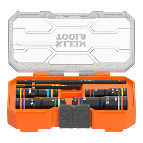 Klein Tools KNECT™ Quad-16 Heavy-Duty Impact Flip Sockets, SAE and- A-654QS