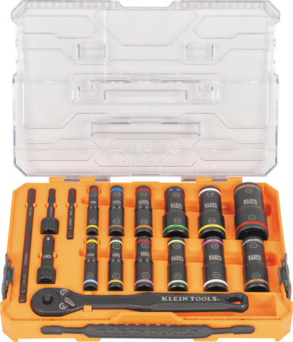 Klein Tools 65626 Knect Deep Well Socket Set Sae/Metric