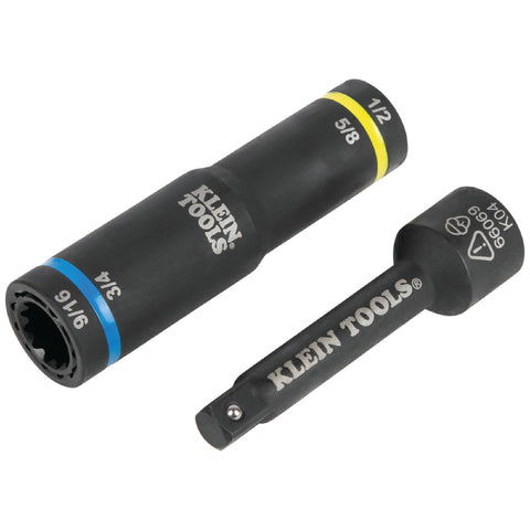 Klein Tools 66009 4-In-1 Quad Flip Socket