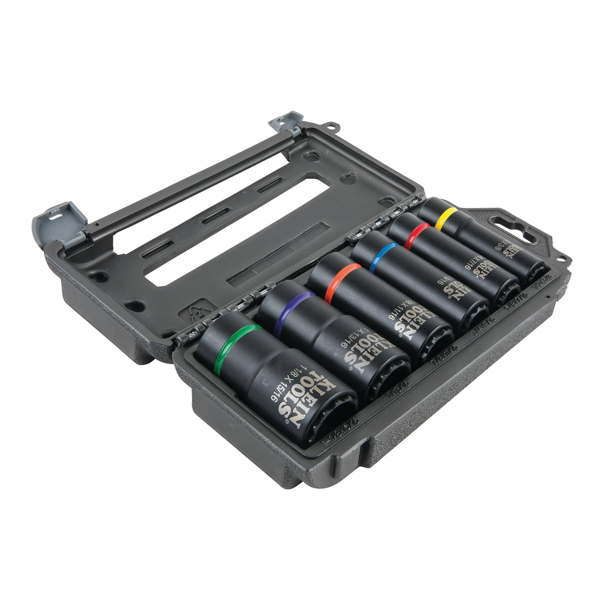 Klein Tools 66010 2-In-1 Impact Socket Set 12Point 6Pce