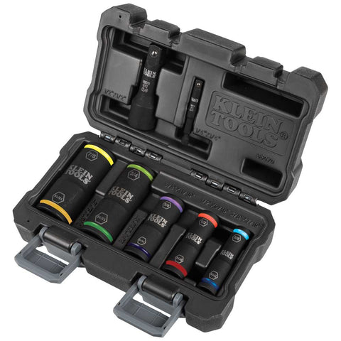 Klein Tools Flip Impact Socket Set, 7-Piece- A-66070