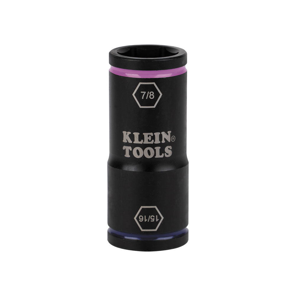 Klein Tools Flip Impact Socket, 15/16 and 7/8-Inch- A-66073