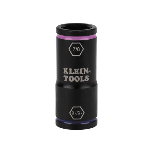 Klein Tools Flip Impact Socket, 15/16 and 7/8-Inch- A-66073