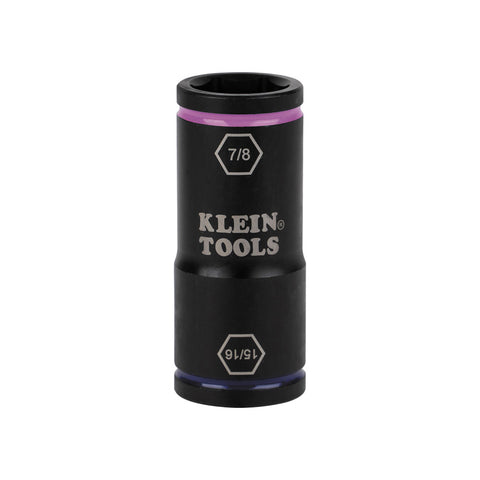 Klein Tools Flip Impact Socket, 15/16 and 7/8-Inch- A-66073