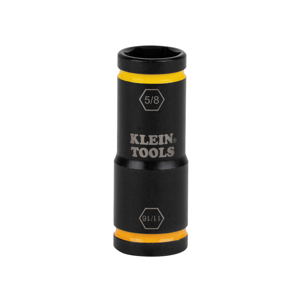 Klein Tools Flip Impact Socket, 11/16 and 5/8-Inch- A-66075