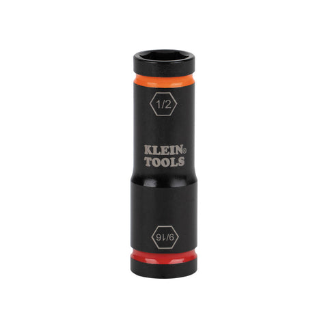 Klein Tools Flip Impact Socket, 9/16 and 1/2-Inch- A-66076