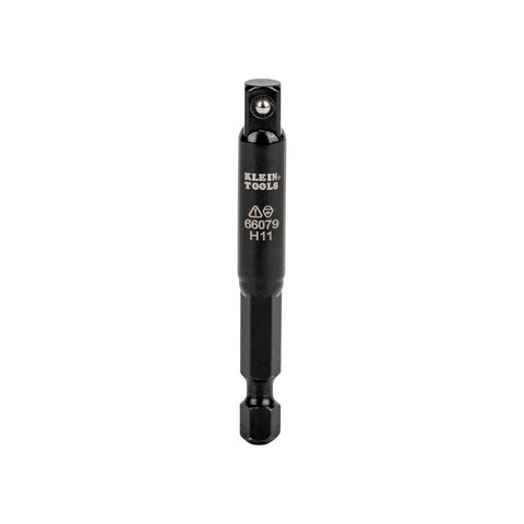 Klein Tools Flip Impact Socket Adapter, Small, 1/4 to 1/4-Inch- A-66079