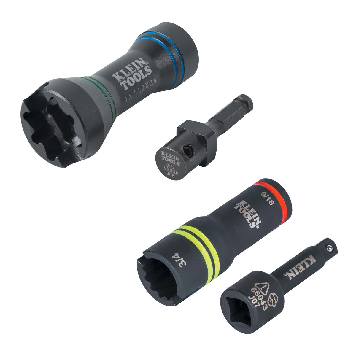 Klein Tools 660KIT3 Impact Socket Set 4Pc Sae Utility