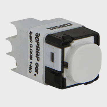 Clipsal 16 Amp IMPRESS SERIES Push Button Mech White- 30PBBP-WE - ARCK Electrical Wholesale Supplies