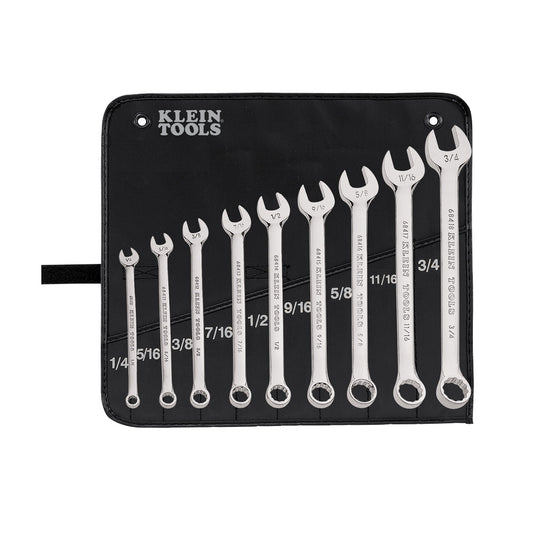 Klein Tools Combination Wrench Set, 9-Piece- A-68402
