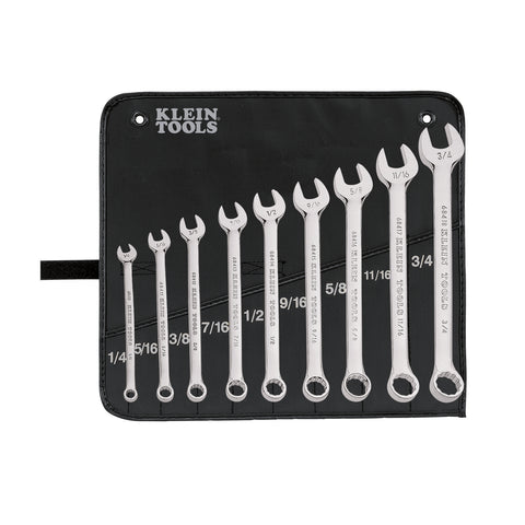 Klein Tools 68402 9Pce Combo Wrench Set Imperial