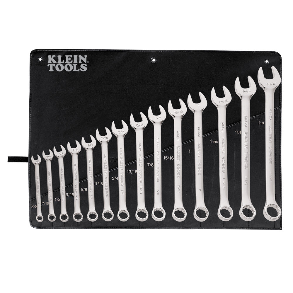 Klein Tools Combination Wrench Set, 14-Piece- A-68406