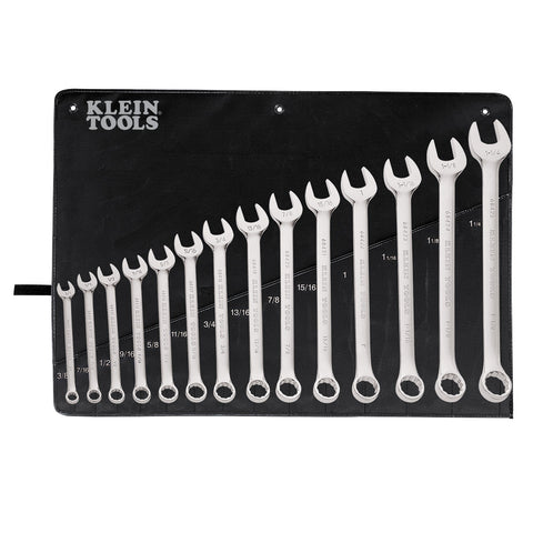 Klein Tools Combination Wrench Set, 14-Piece- A-68406