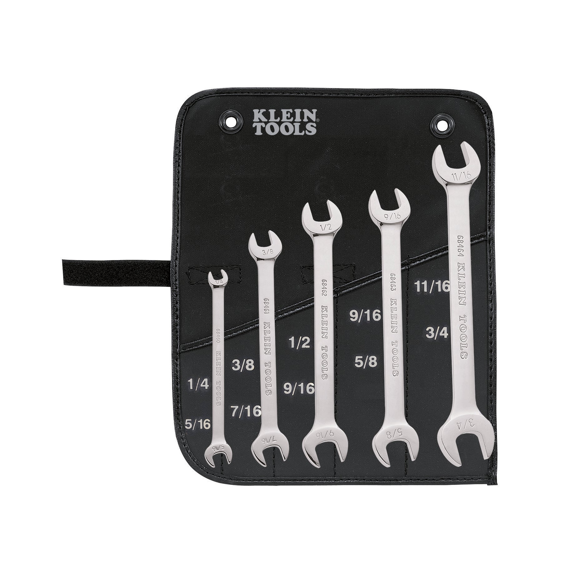 Klein Tools 68450 5Pce Open Ended Wrench Set Imperial