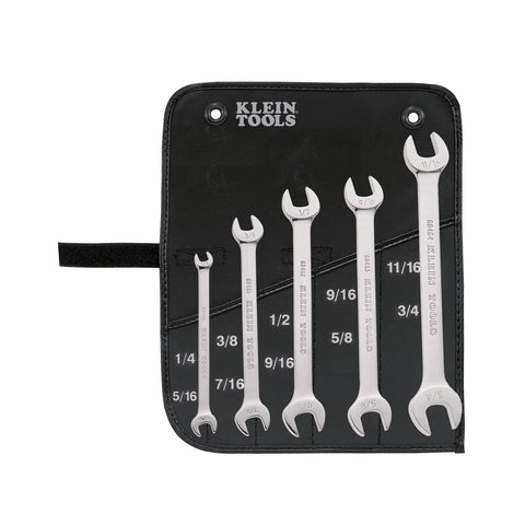 Klein Tools 68450 5Pce Open Ended Wrench Set Imperial