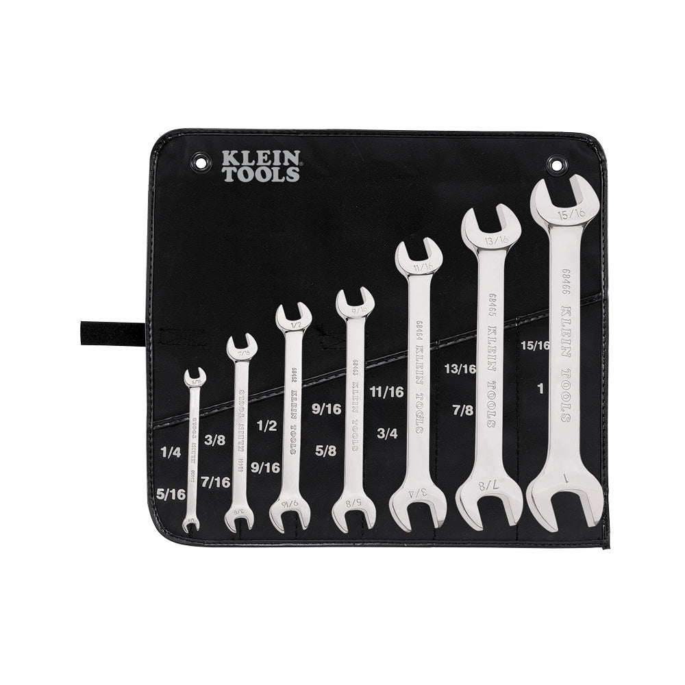 Klein Tools Open-End Wrench Set, 7-Piece- A-68452