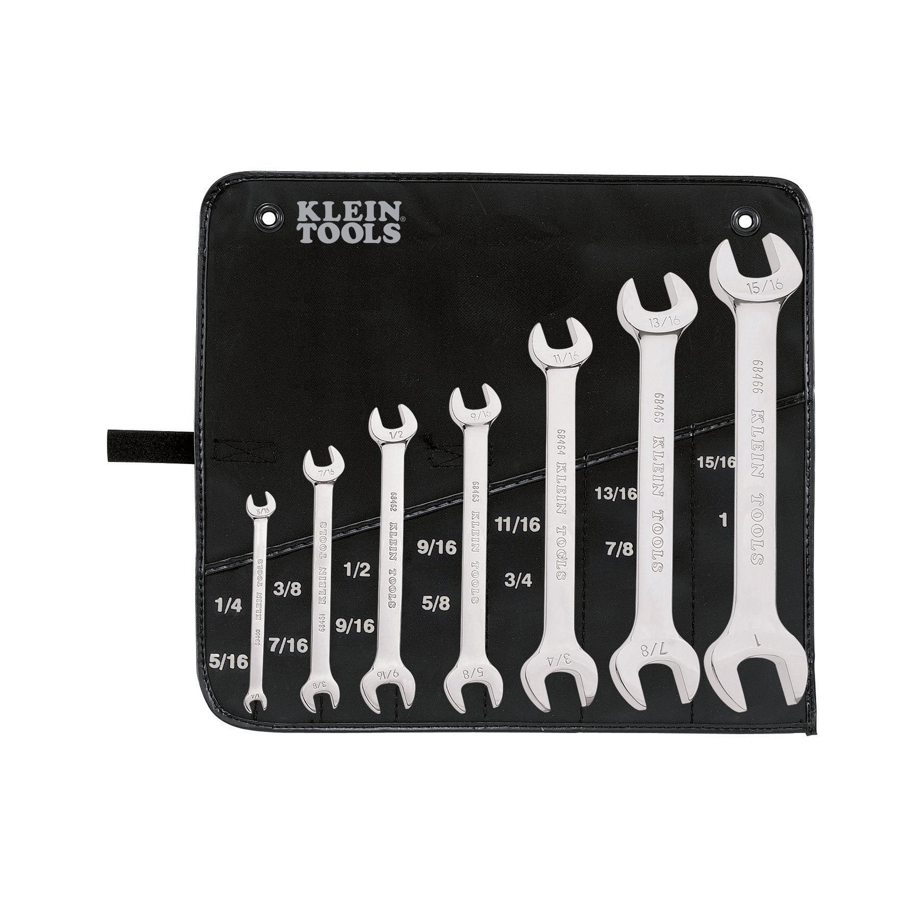 Klein Tools 68452 7Pce Open Ended Wrench Set Imperial