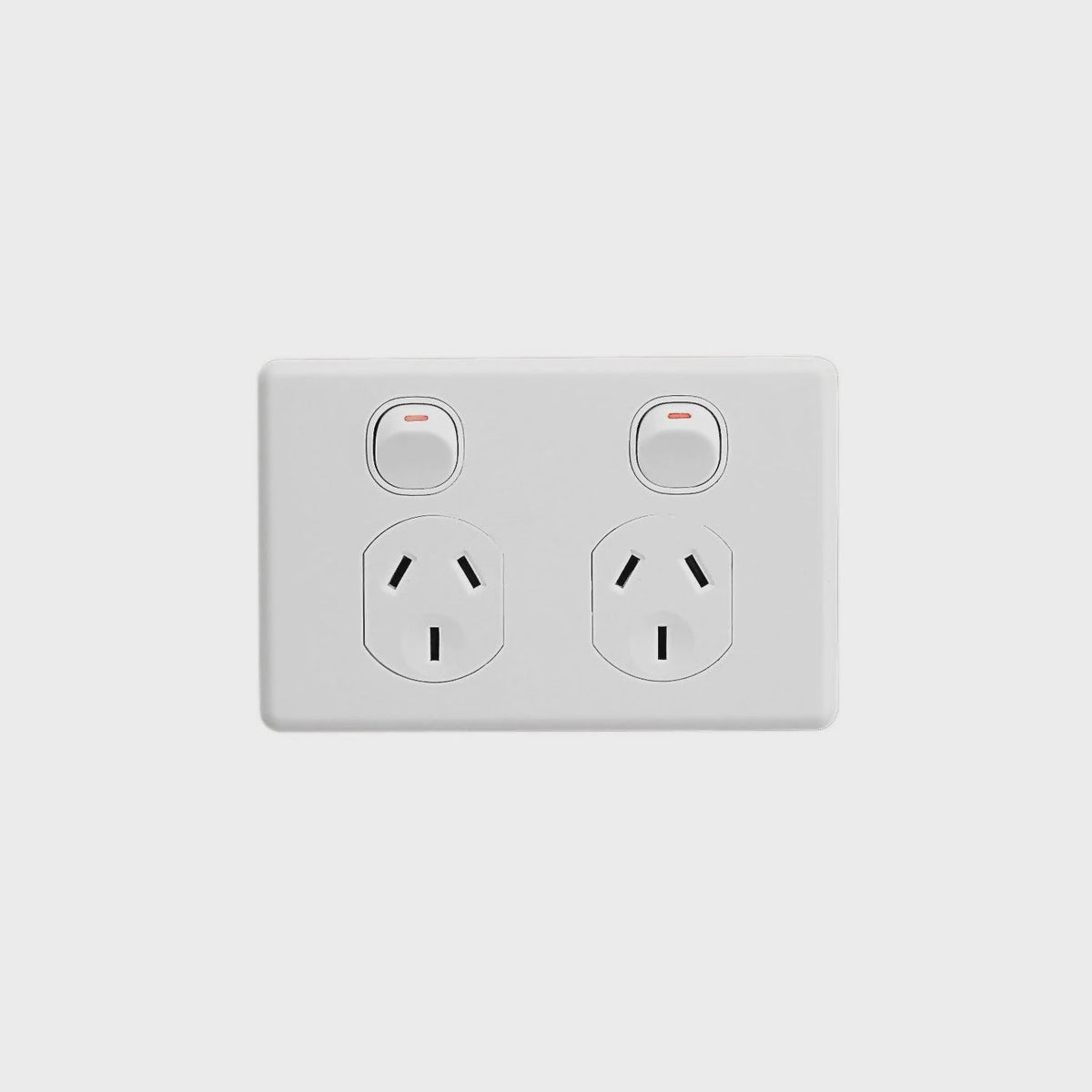 Clipsal Classic Double Powerpoint Double Pole - C2025D-WE - ARCK Electrical Wholesale Supplies