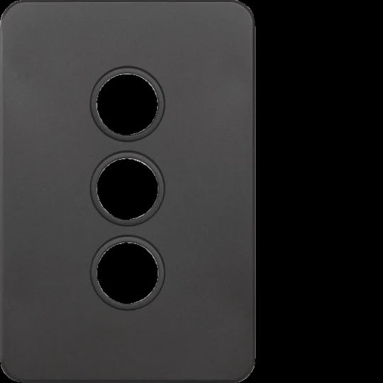 Hager 3 Gang SILHOUETTE Grid P - WBSSP3-MB - ARCK Electrical Wholesale Supplies