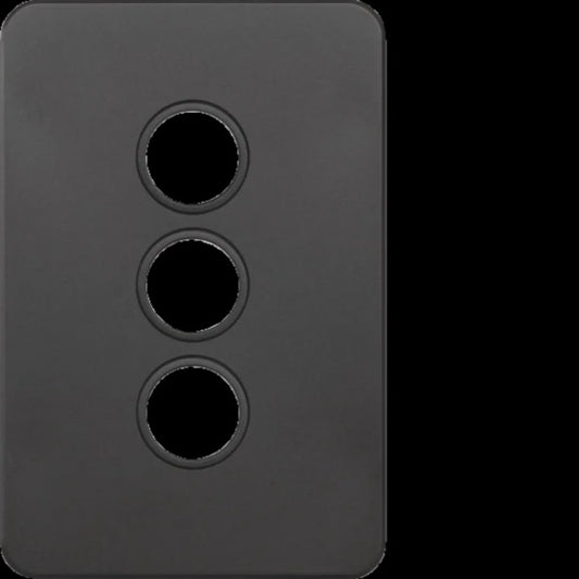 Hager 3 Gang SILHOUETTE Grid P - WBSSP3-MB - ARCK Electrical Wholesale Supplies