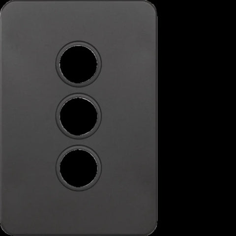 Hager 3 Gang SILHOUETTE Grid P - WBSSP3-MB - ARCK Electrical Wholesale Supplies