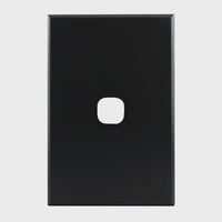 Grid Plate 1 Gang – MATTE BLACK PB1MB-L