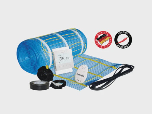 Thermonet 150W/m² Self Adhesive 10x0.5m - 5.0m² 750Watts Floor Heating Kit Including 5220A Thermostat - 111510T - ARCK Electrical Wholesale Supplies