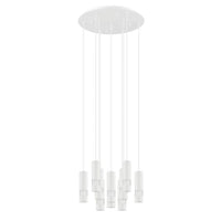 Bernabeta Cluster Pendant 10 Lights White Steel 4000K - 39704N