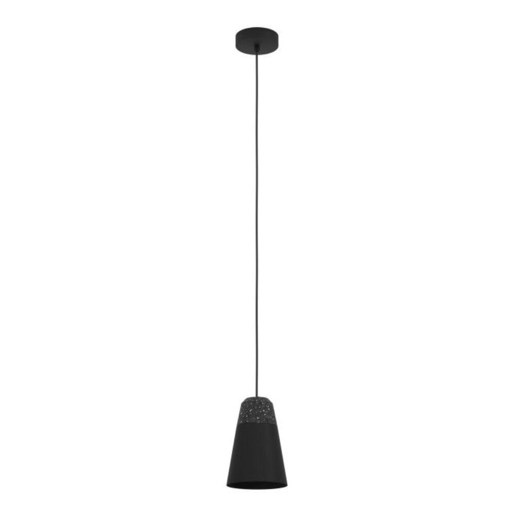 Canterras Pendant Light Black Steel Grey / White Terrazzo - 99544N