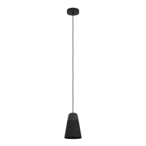 Canterras Pendant Light Black Steel Grey / White Terrazzo - 99544N
