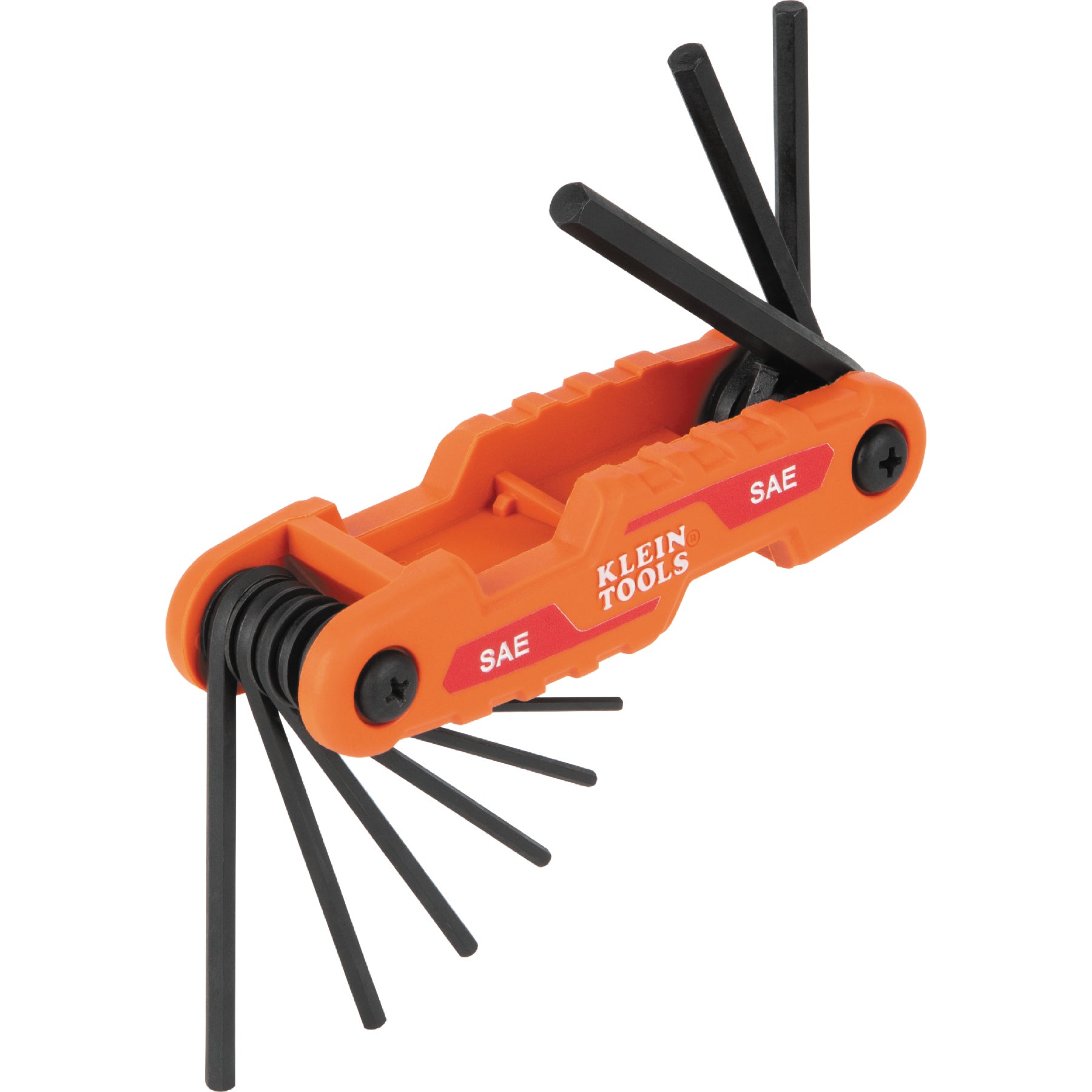 Klein Tools 70540 9 Key Compact Folding Hex Key Set - Sae