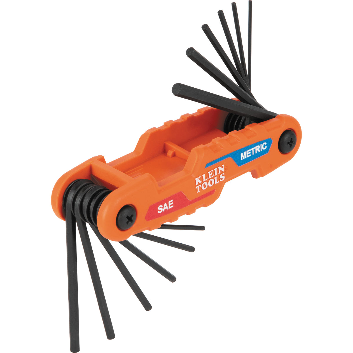 Klein Tools 70590 12 Key Compact Folding Set - Sae/Metric