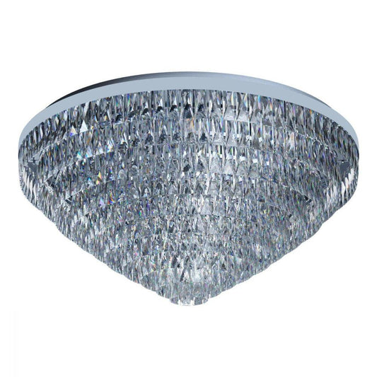Valparaiso 25 Light Ceiling Chrome & Crystal 980mm - 39493 - ARCK Electrical Wholesale Supplies